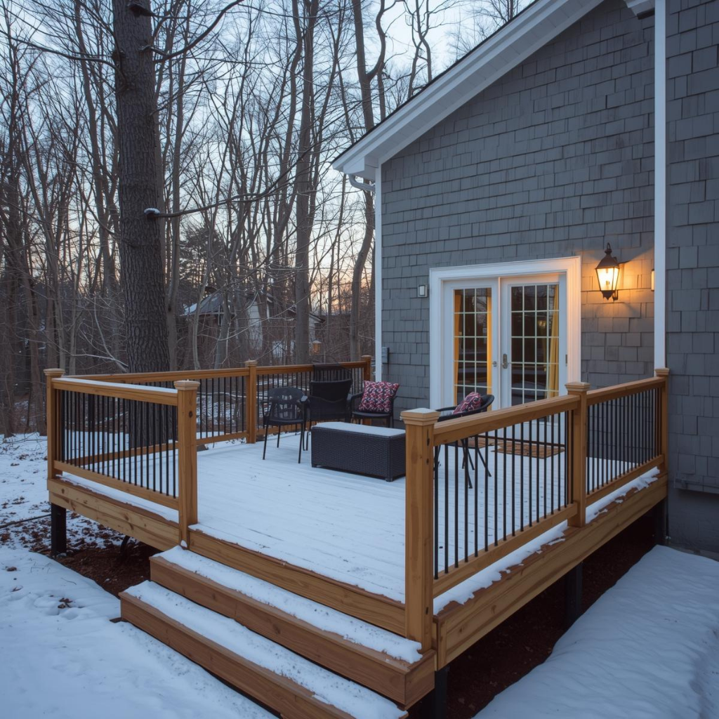 Benefits of building your deck in the winter