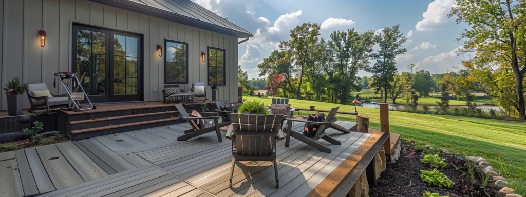 Transform Your Space: Benefits of Deck Building in Polk City 4 a meticulously constructed deck in polk city, featuring robust concrete footings under clear blue skies, exemplifies the fusion of safety and durability in outdoor spaces.