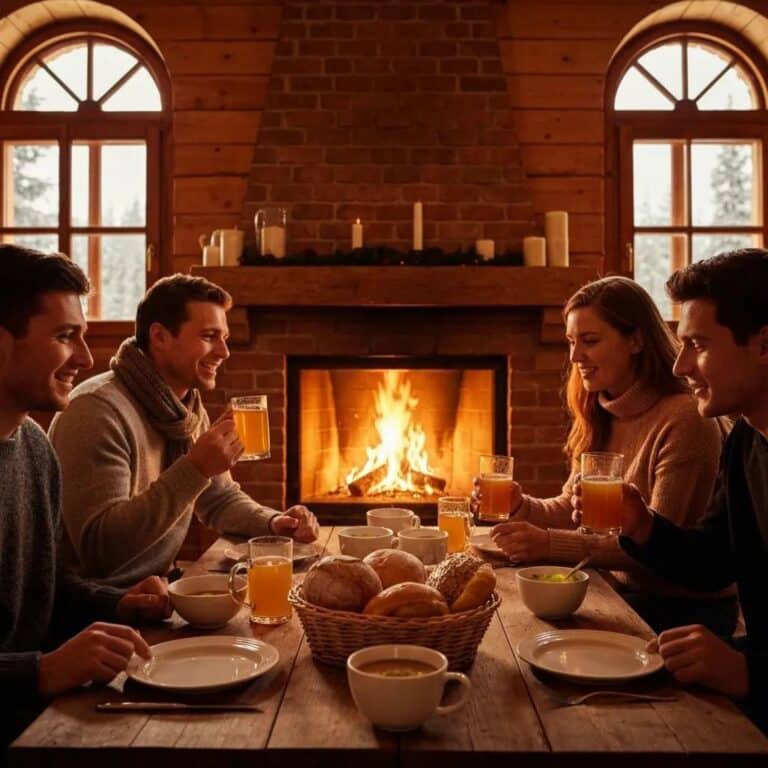 Iowa home prepared for winter with snow, showcasing warmth and comfort