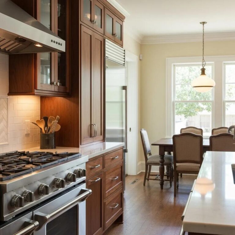 Custom kitchen renovation with modern cabinetry and bright natural light