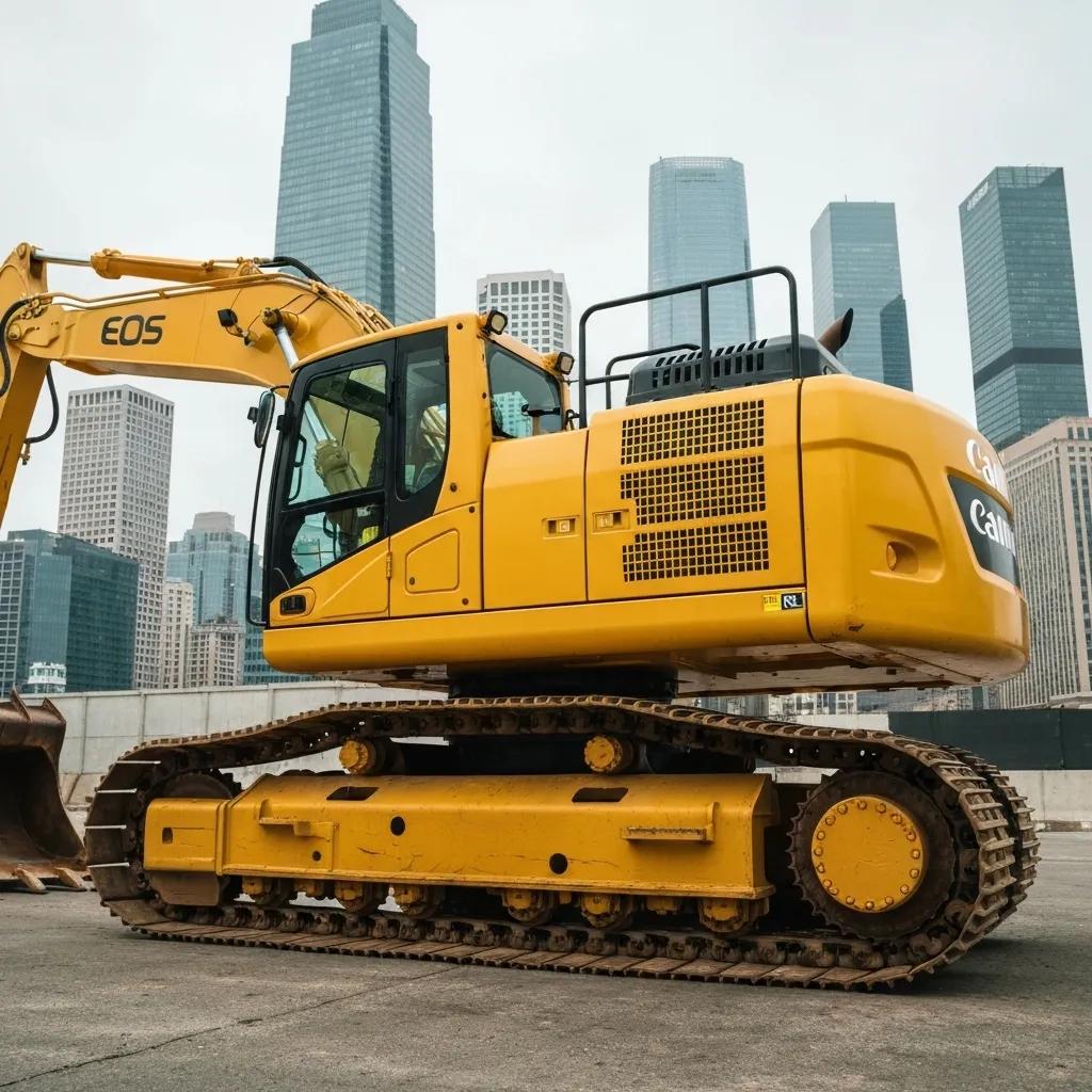 Illustration of different types of construction loans with a construction site backdrop