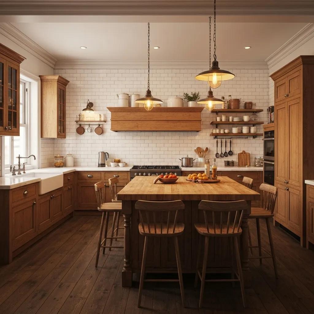 Stylish kitchen with custom cabinets and large island designed for family gatherings