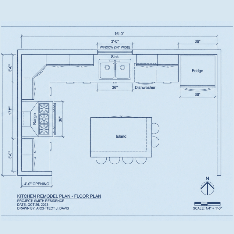 Kitchen Remodeling Blueprints