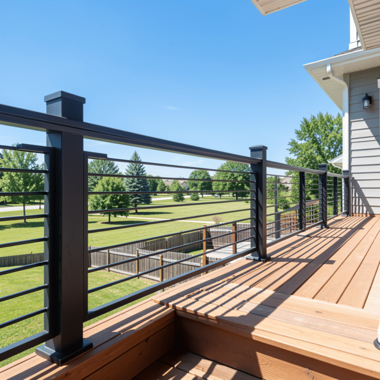Deck Railing Options Des Moines: Wood, Composite, Metal, Glass, and Cable Compared