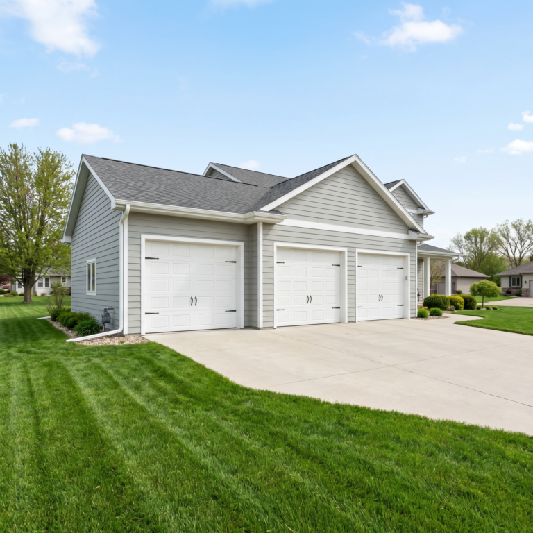 Can you add a three car garage in iowa for under 100k
