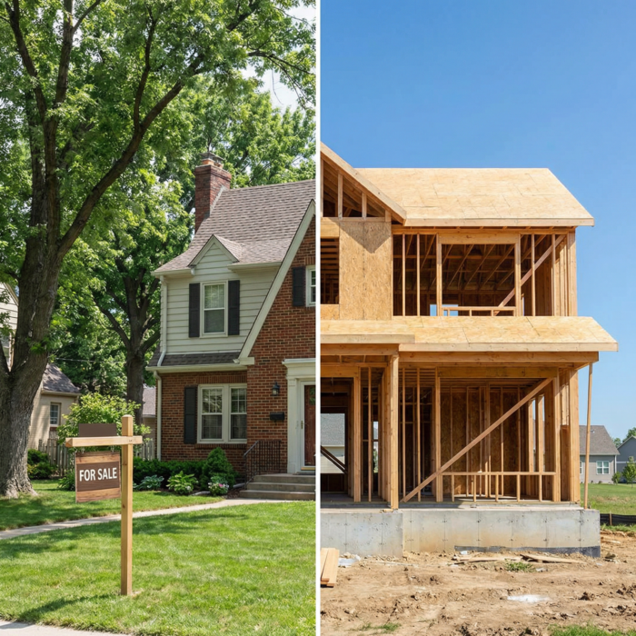 Is it better to build or buy in des moines in 2026?