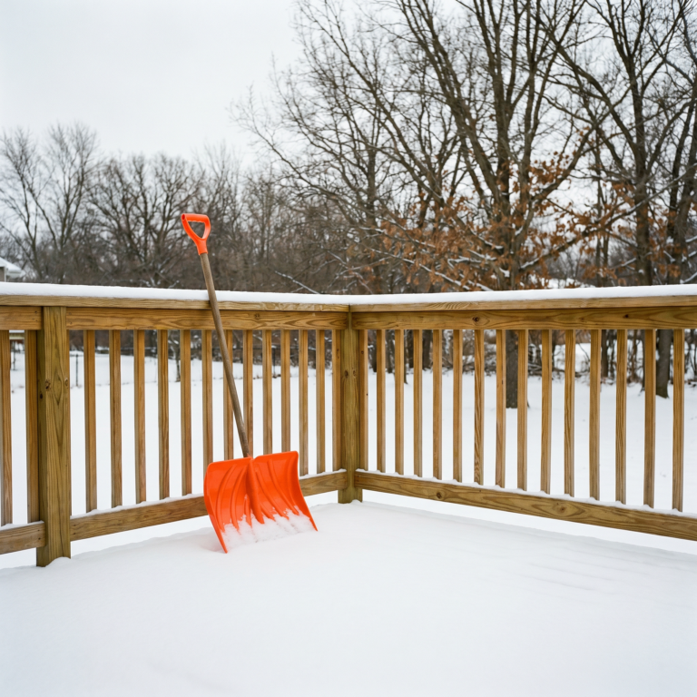 Winterizing your iowa deck snow removal ice and cold weather care