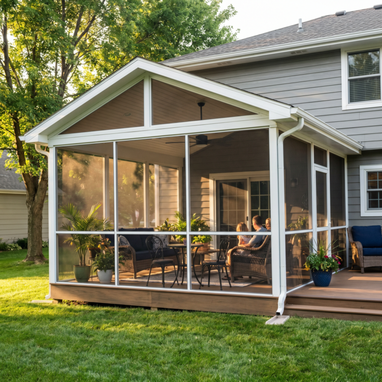 Screened Porch Costs in West Des Moines Clive and Johnston