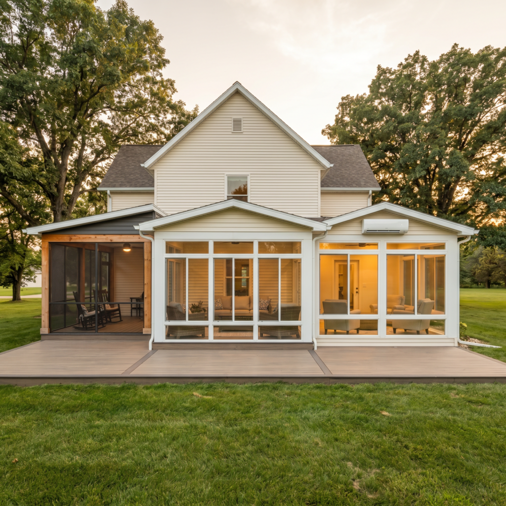 Screened Porch vs. 3-Season vs. 4-Season Room in Iowa: Costs, Permits, and What Actually Gets Used
